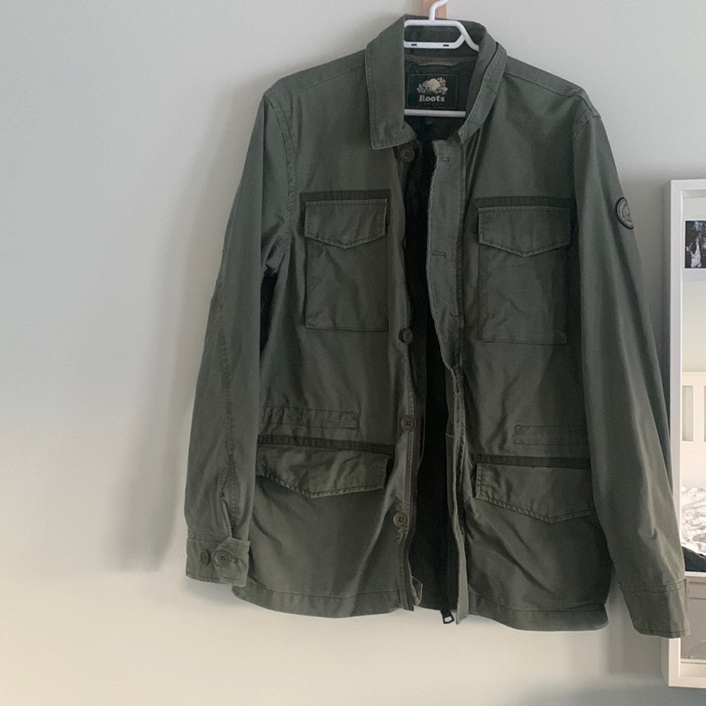 Men’s Roots cotton utility jacket